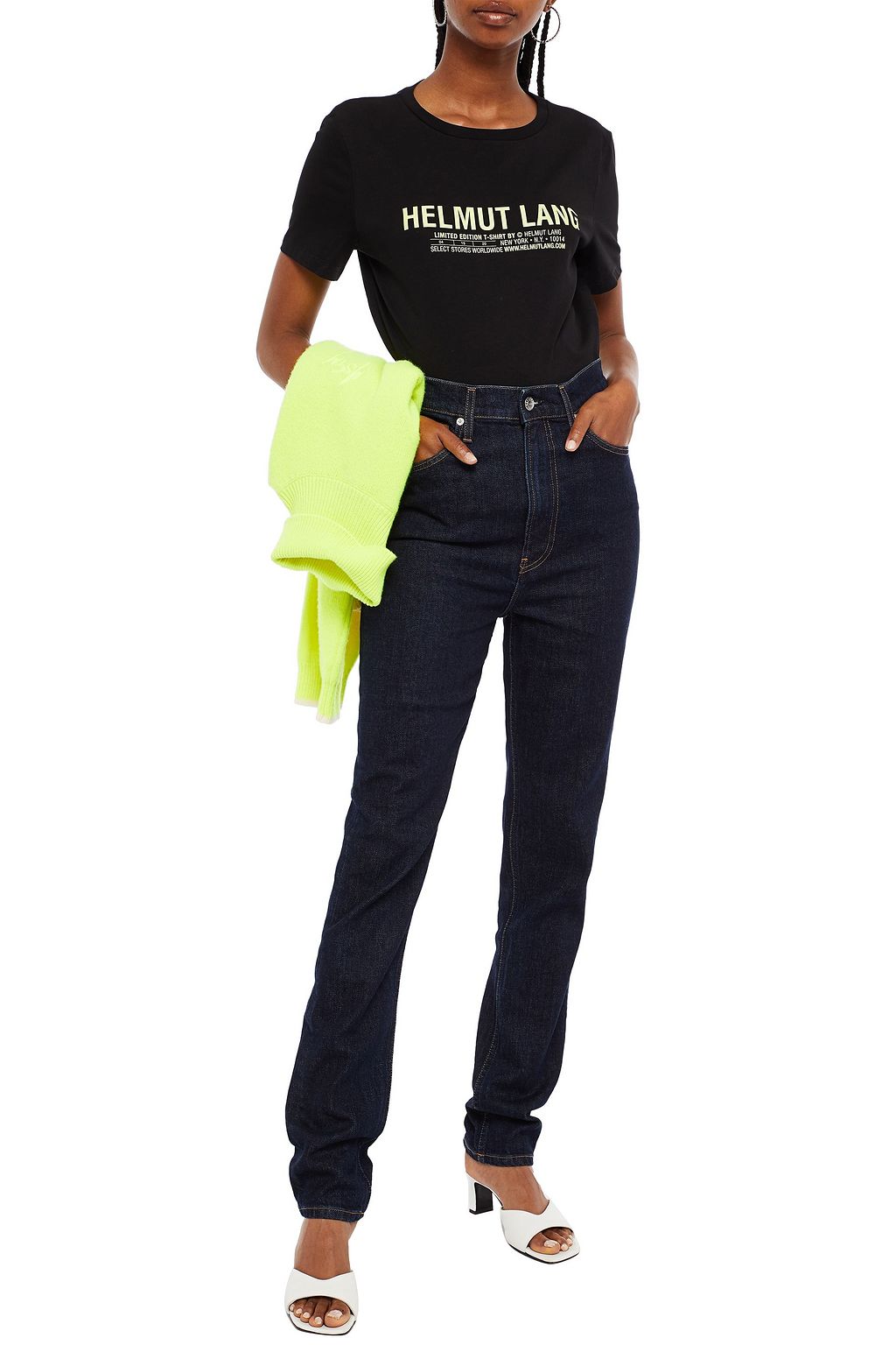 HELMUT LANG Printed cotton-jersey T-shirt