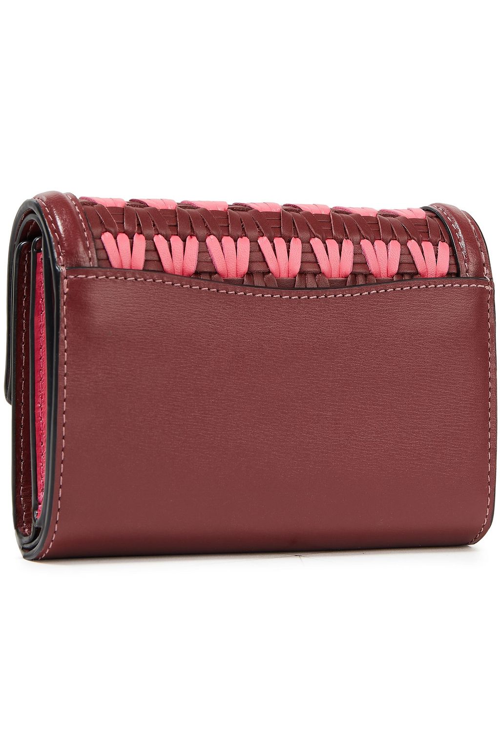 COACH Smooth and woven leather wallet