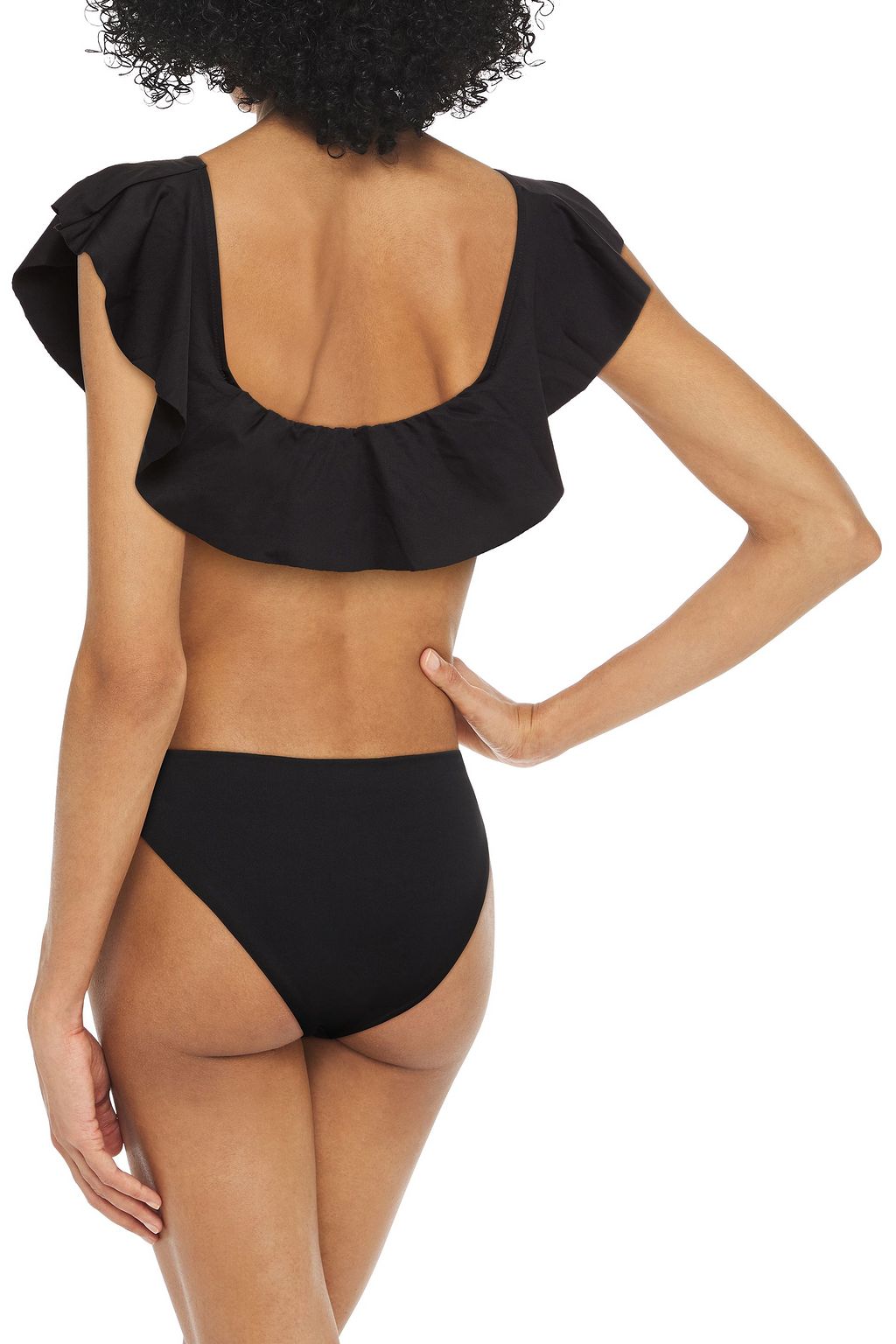 EBERJEY Margarita ruffled bandeau bikini top