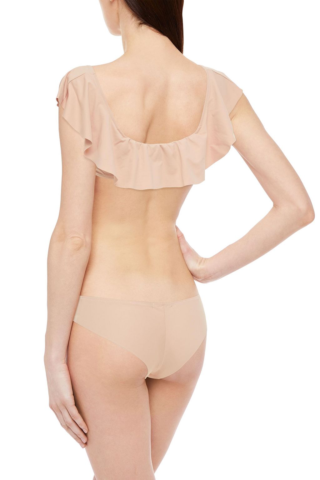 EBERJEY Margarita ruffled bandeau bikini top