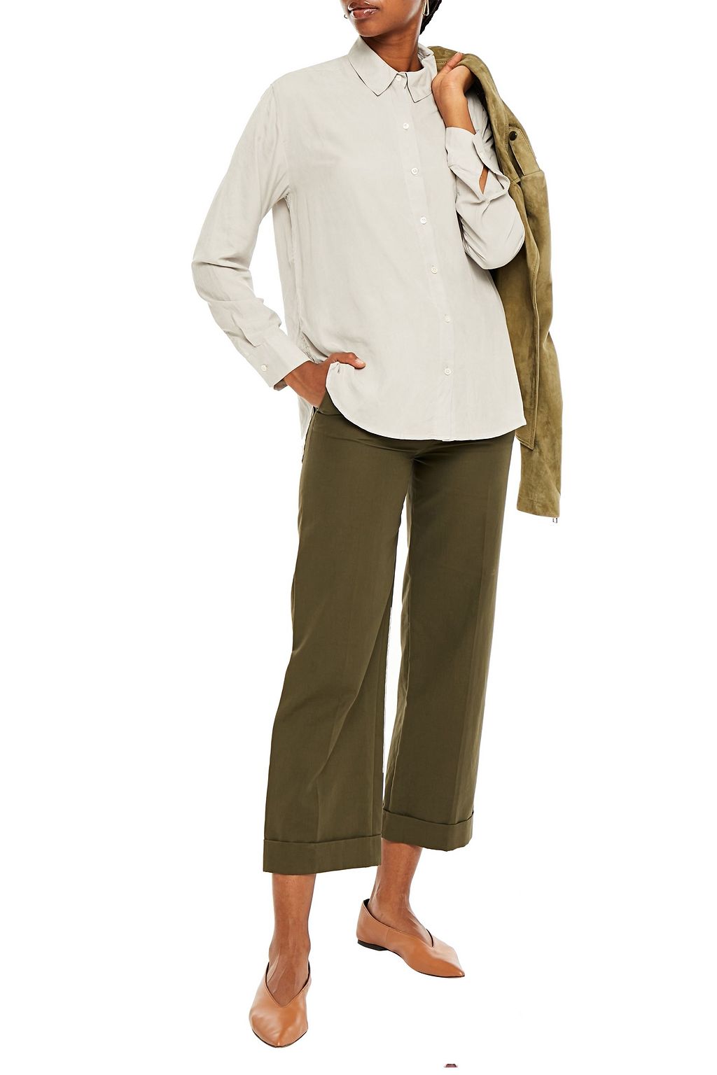 JAMES PERSE Crepe de chine shirt