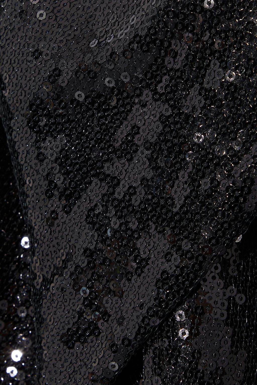 DUNDAS Ruffled sequined tulle and point d'esprit mini dress
