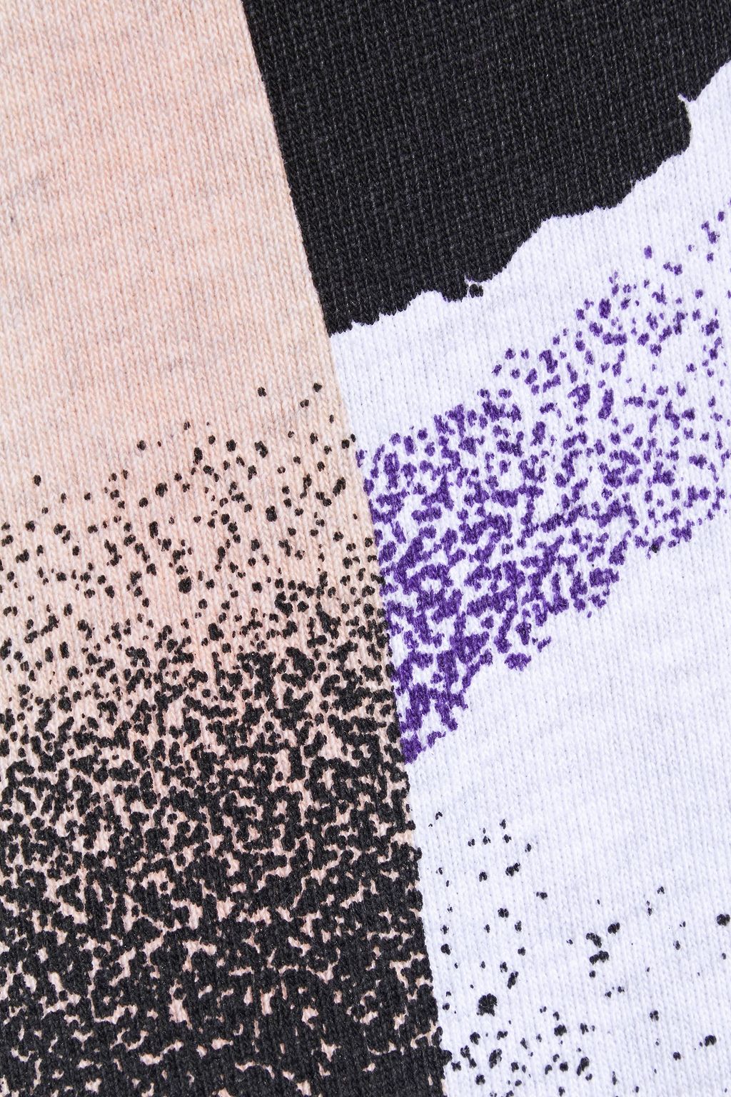 ALEXANDER WANG Printed cotton-jersey polo shirt