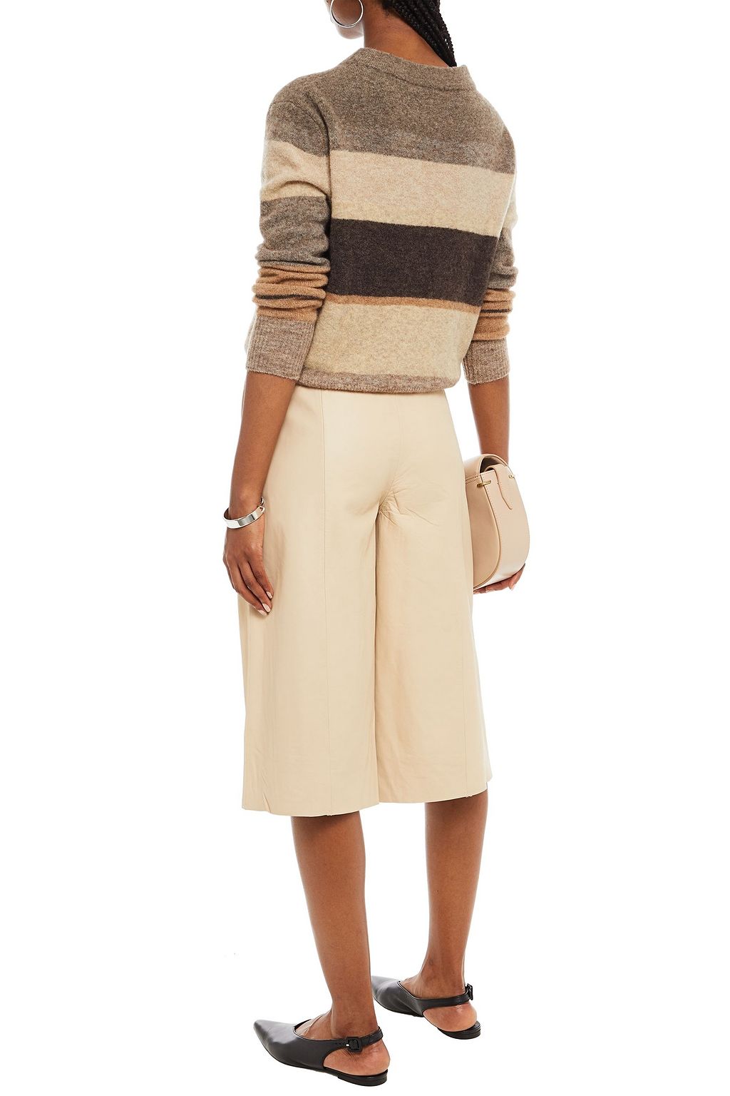 JAMES PERSE Brushed striped knitted sweater