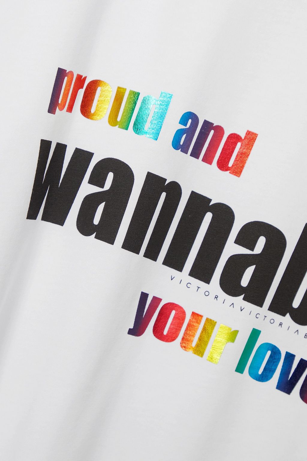 VICTORIA, VICTORIA BECKHAM Spice Girls Pride printed cotton-jersey T-shirt