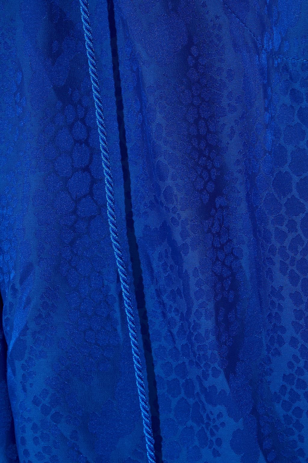 DUNDAS Off-the-shoulder satin-jacquard blouse