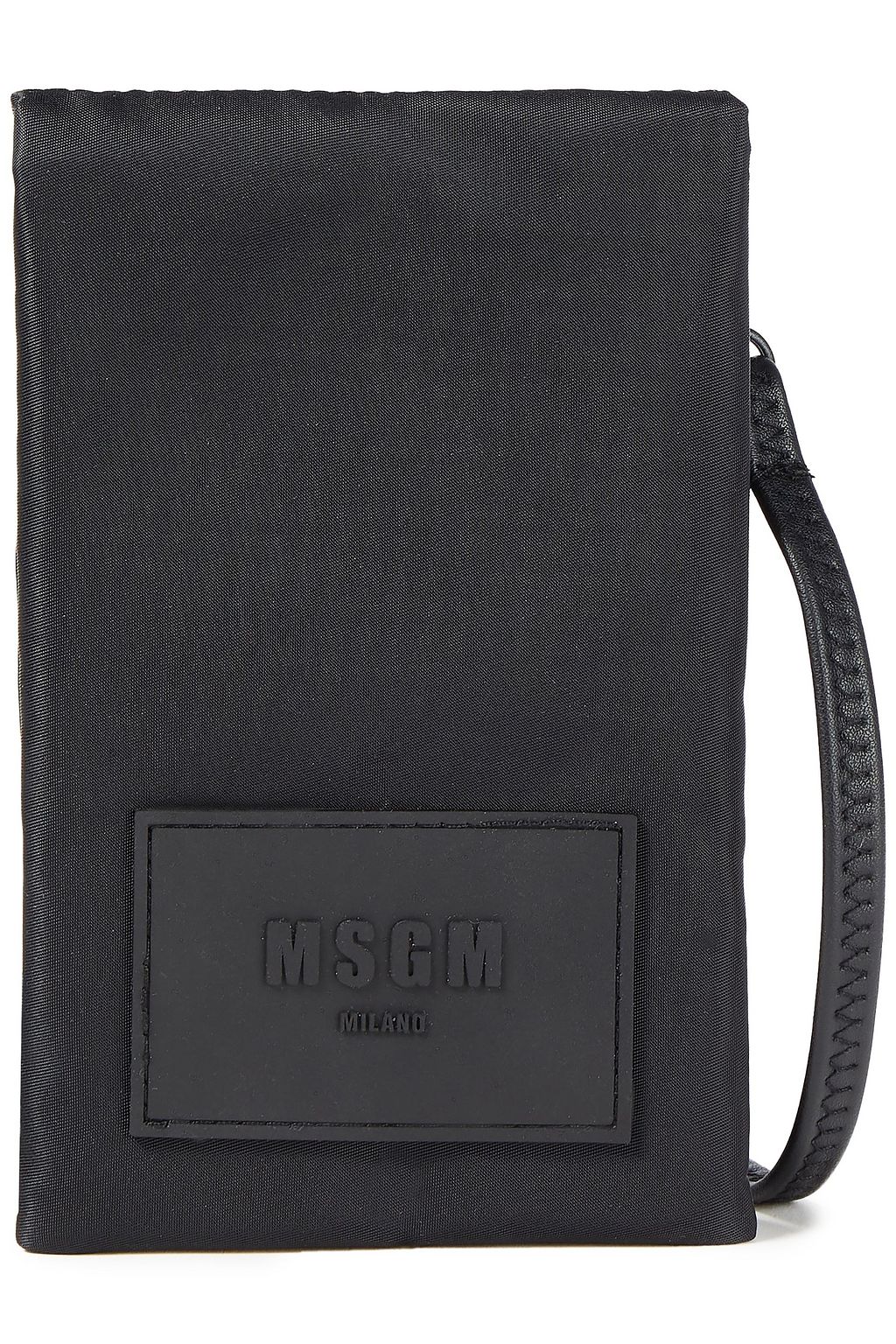 MSGM Logo-appliquéd shell wallet