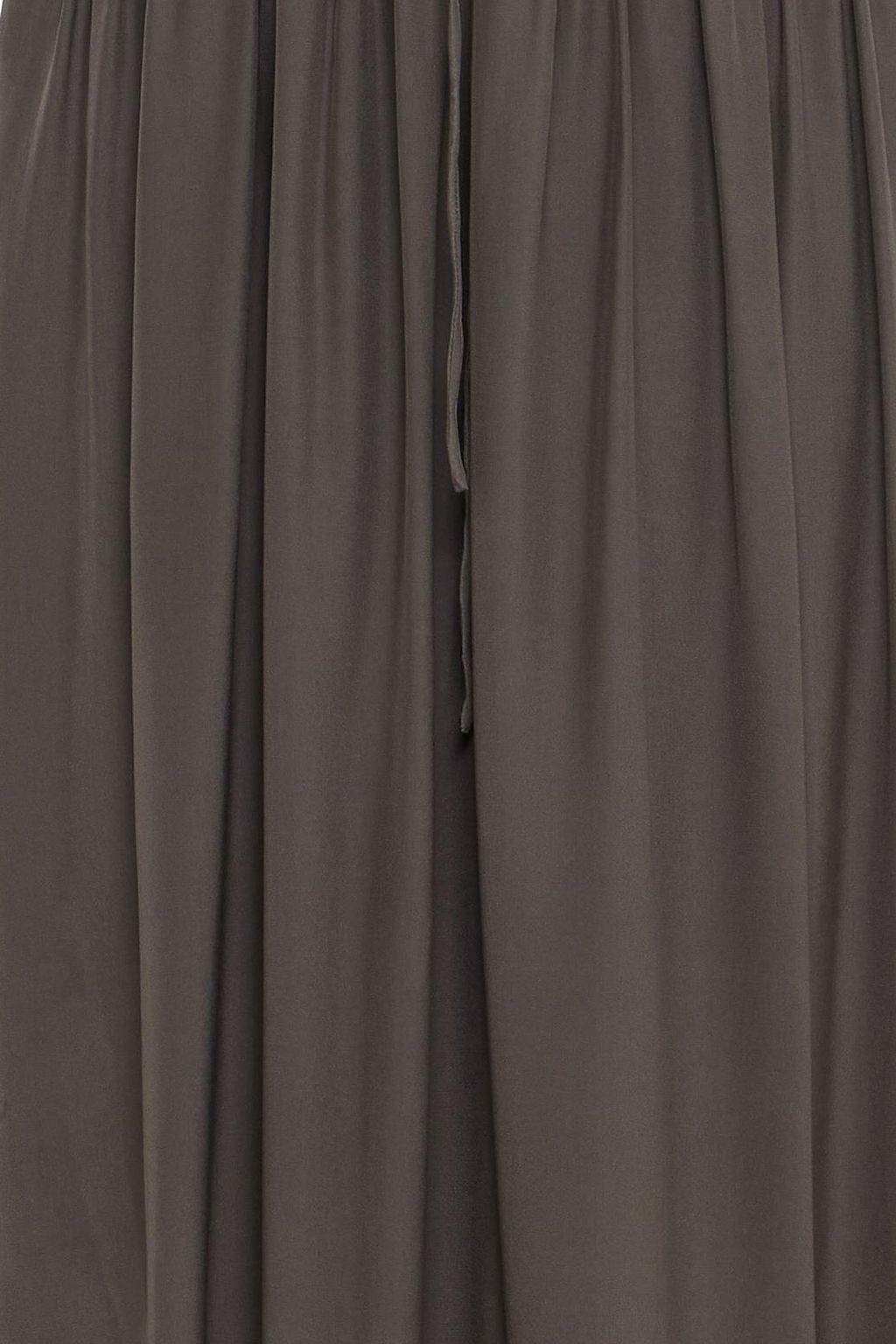 JAMES PERSE Shirred silk crepe de chine midi dress