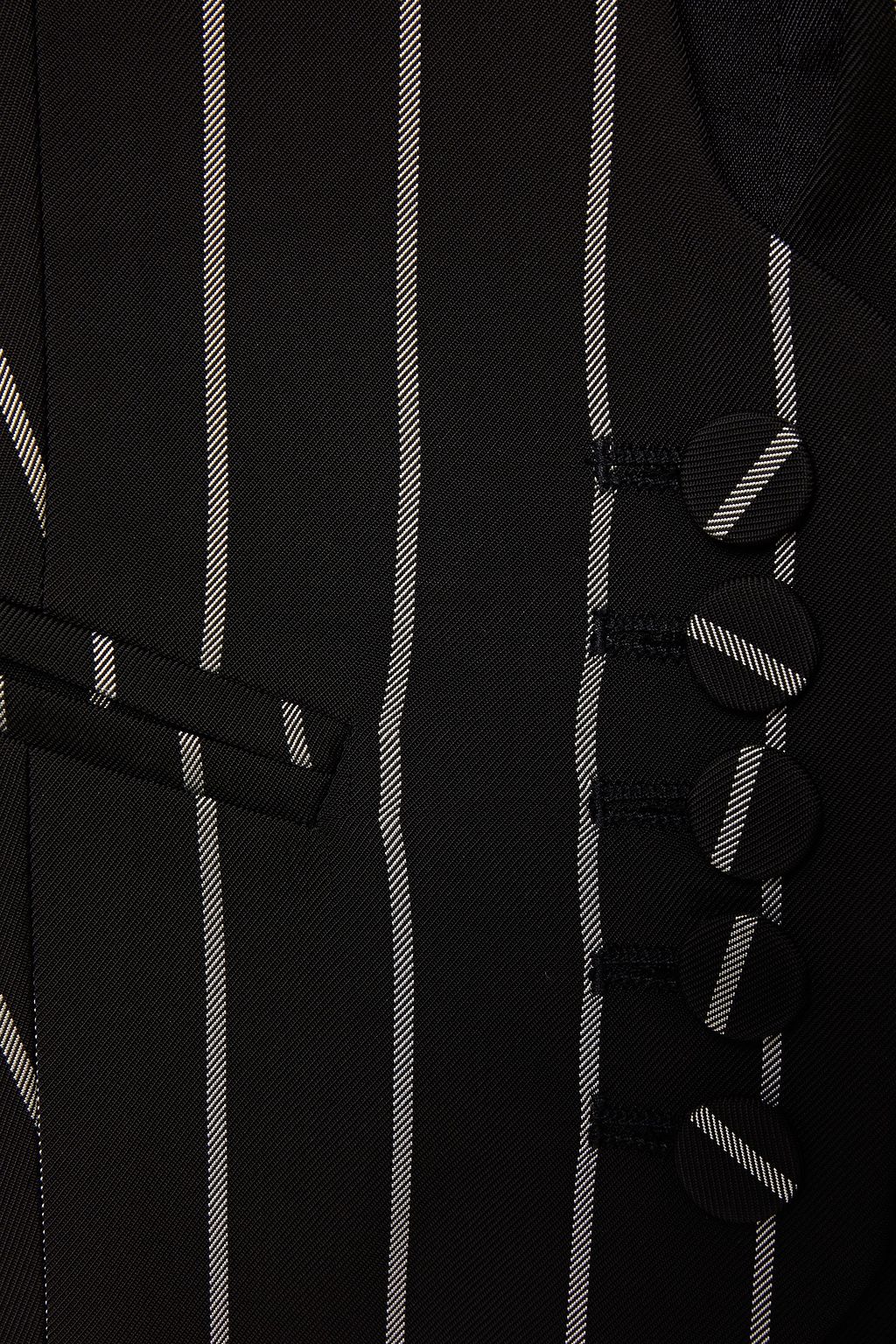 ALEXANDRE VAUTHIER Lace-up pinstriped twill vest