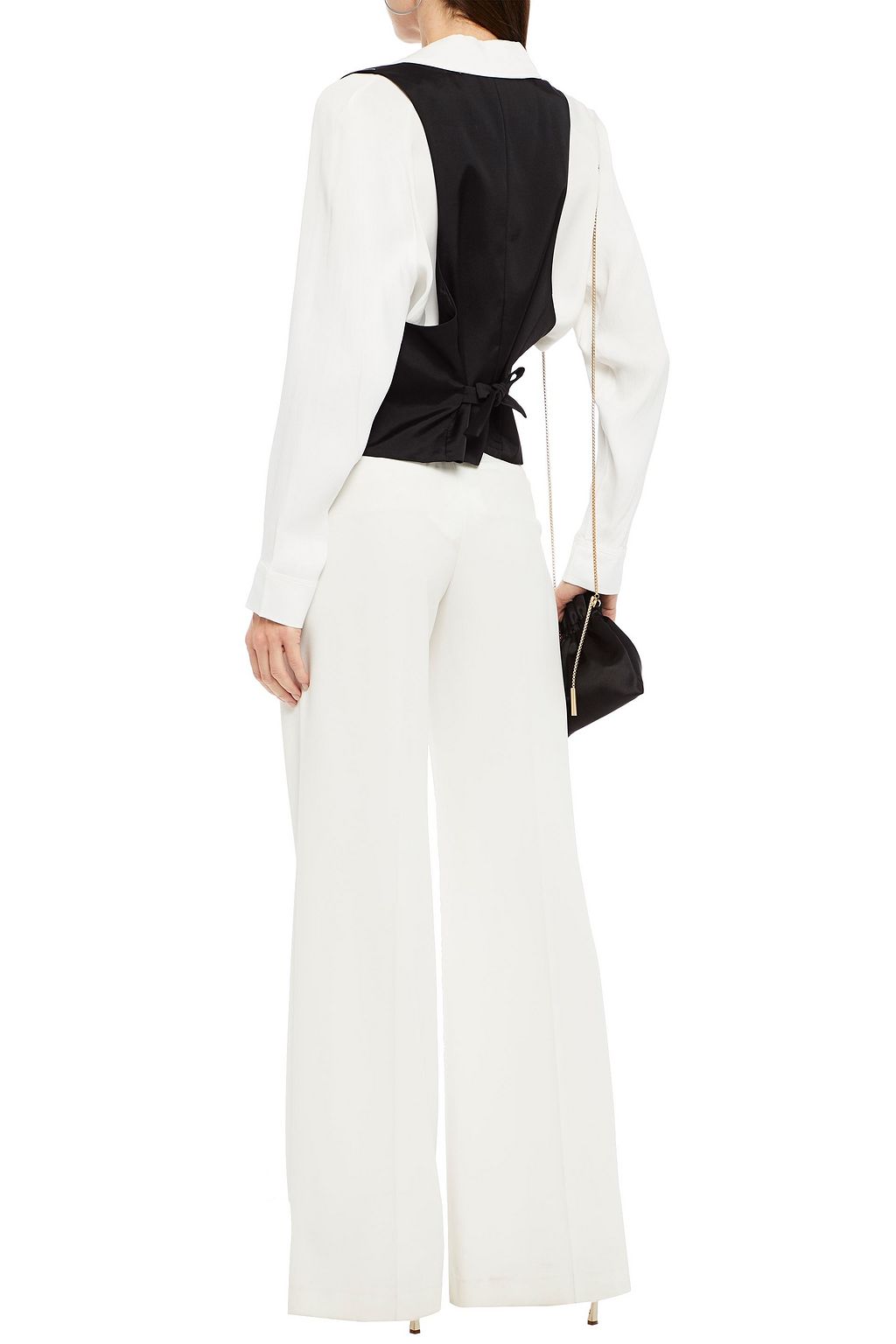 ALEXANDRE VAUTHIER Lace-up pinstriped twill vest