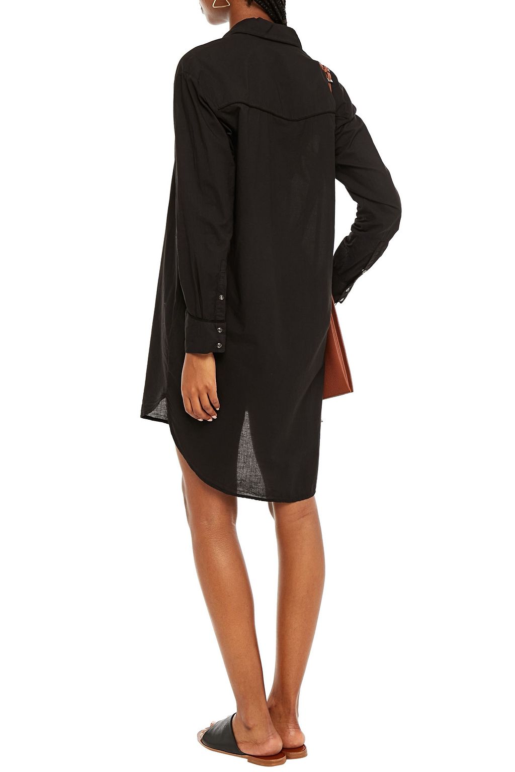 JAMES PERSE Cotton-poplin mini shirt dress