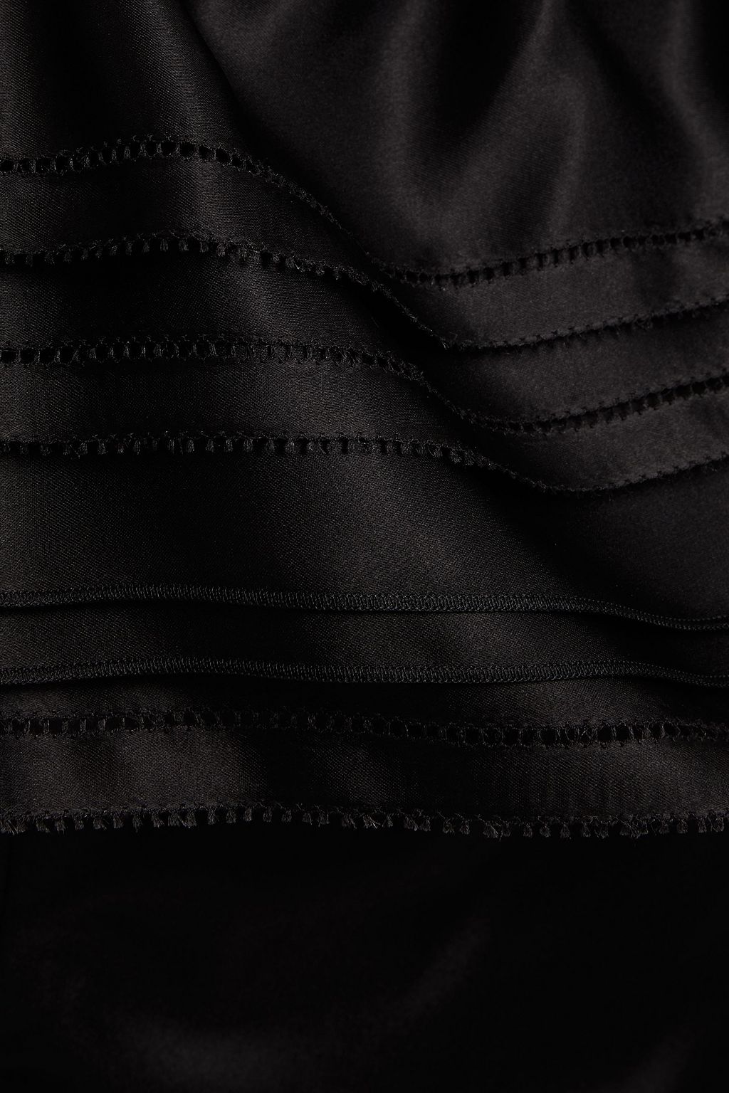 ALEXANDRE VAUTHIER Strapless ruffled silk-satin top
