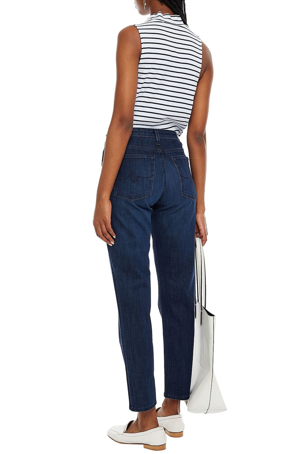 AG JEANS Mid-rise slim-leg jeans