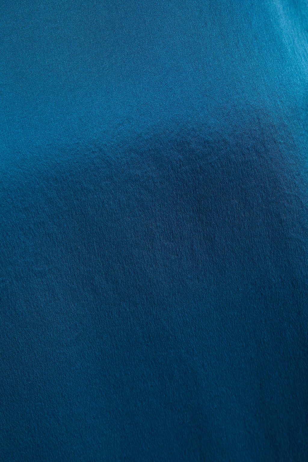 CLU Paneled silk crepe de chine and cotton-jersey top