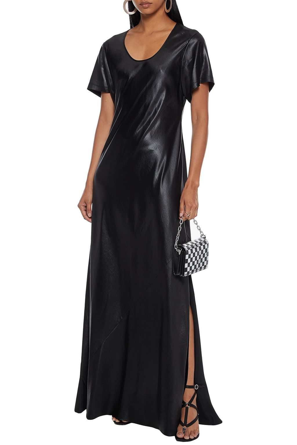 ALEXANDERWANG.T Washed-satin maxi dress