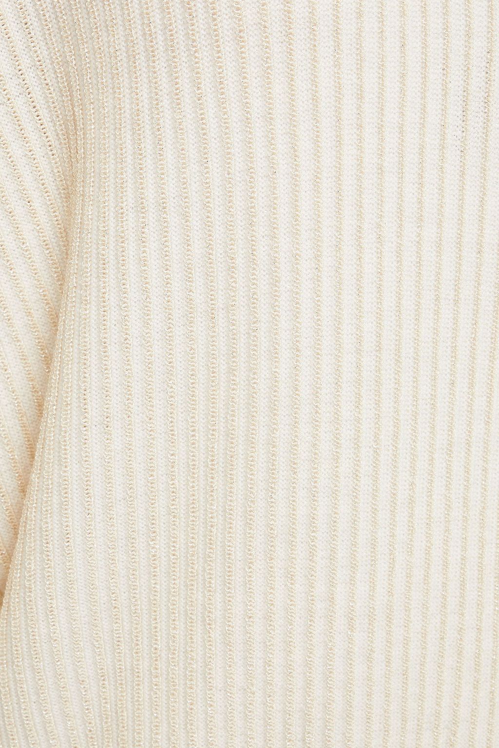 A.P.C. Metallic ribbed merino wool-blend sweater