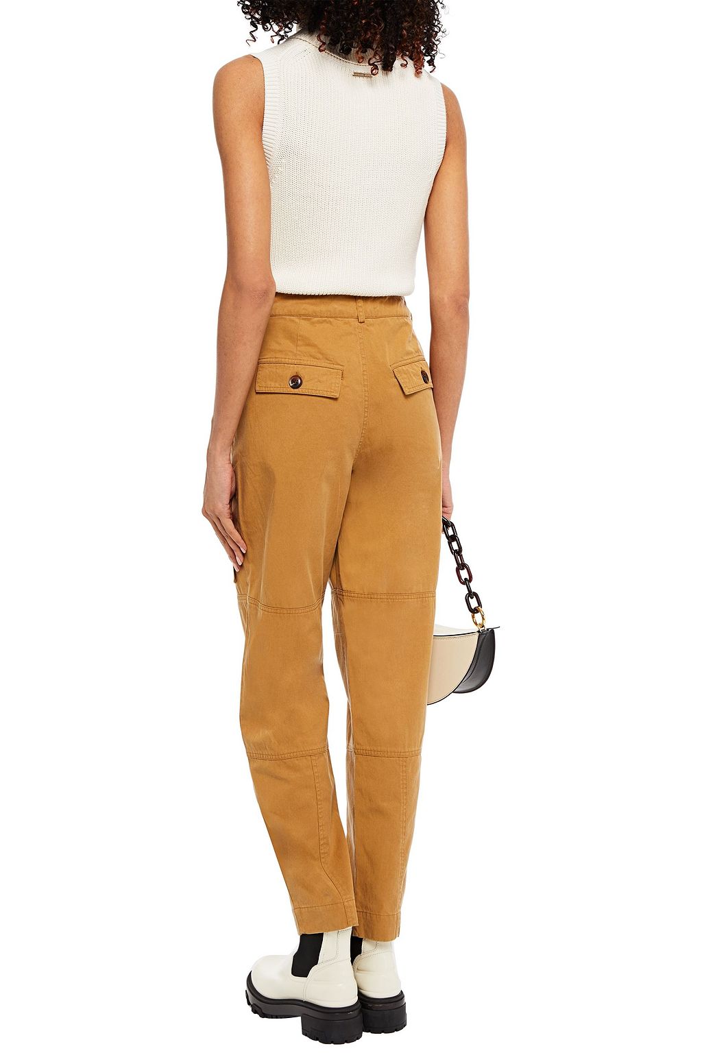 SAMSØE Φ SAMSØE Lyocell and organic cotton-blend straight-leg pants