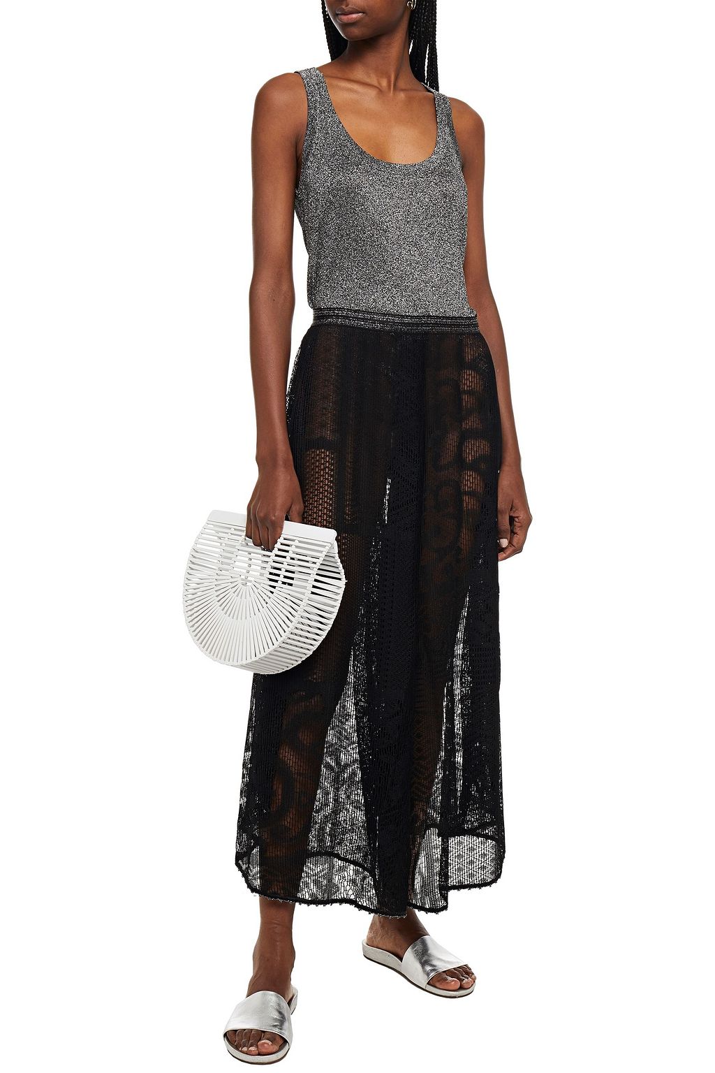 MISSONI MARE Crochet-knit wide-leg pants