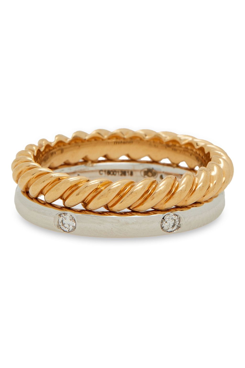 POMELLATO 18-karat gold diamond ring