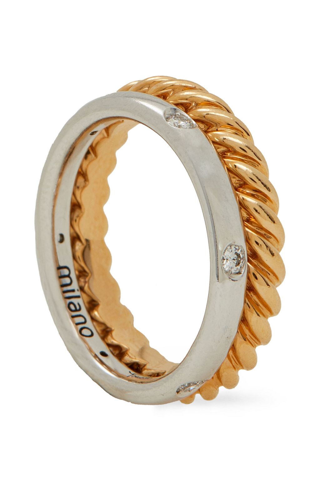 POMELLATO 18-karat gold diamond ring