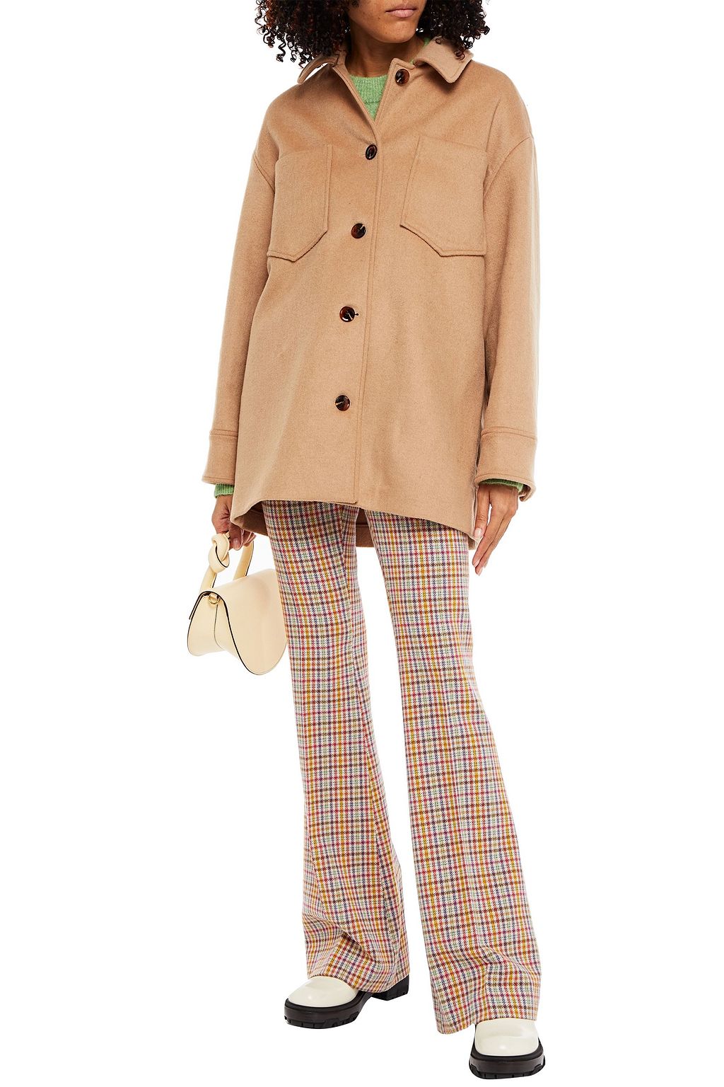 SAMSØE Φ SAMSØE Wool-blend felt jacket