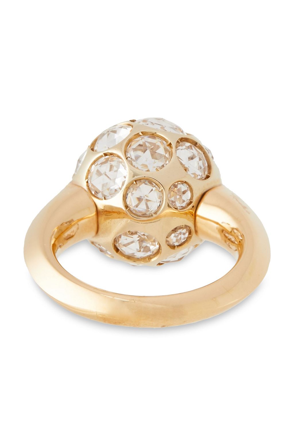 POMELLATO 18-karat gold crystal ring