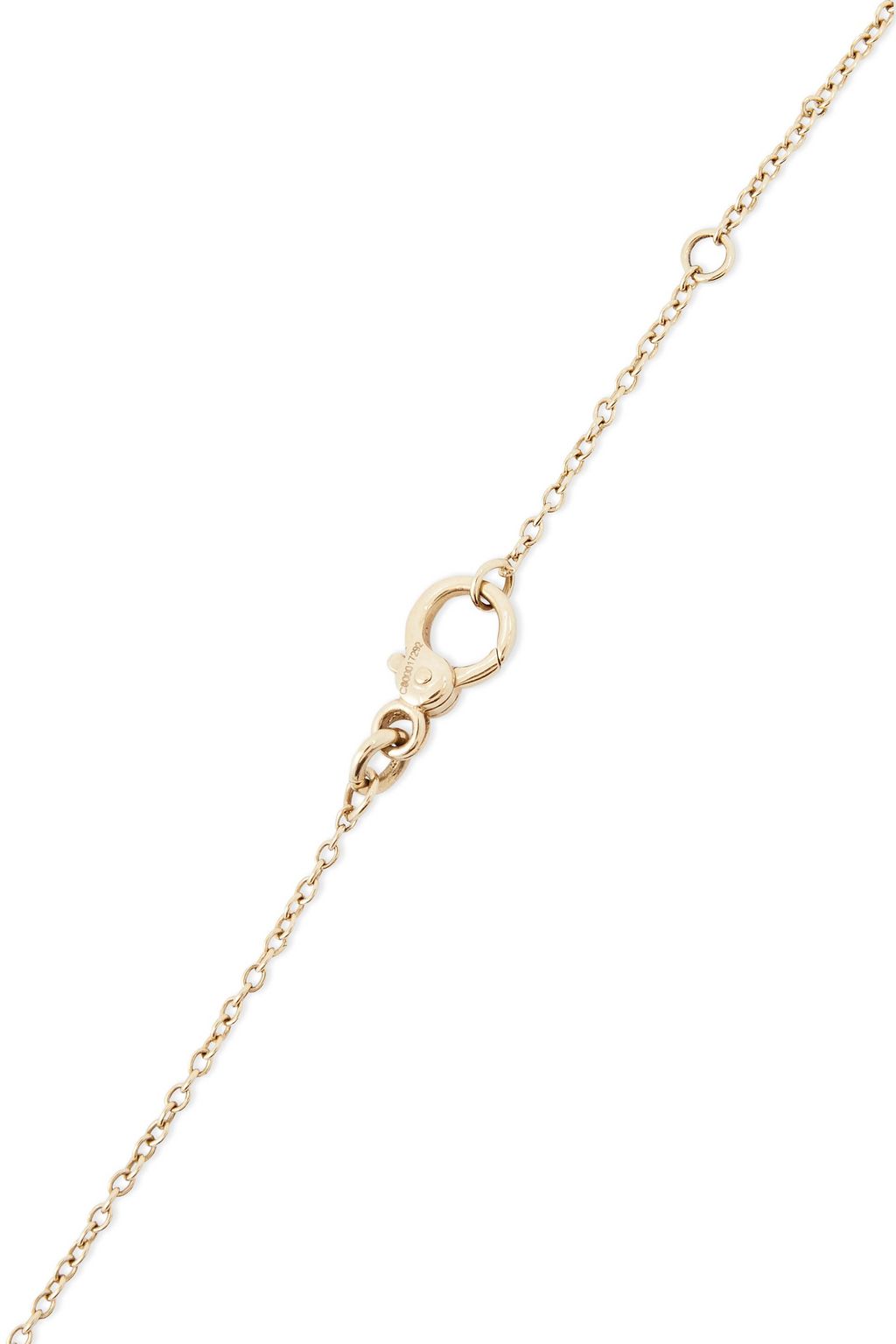POMELLATO 18-karat gold and gunmetal diamond necklace
