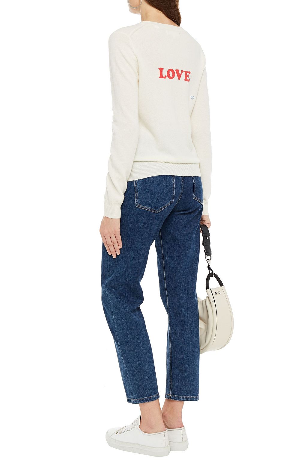 CHINTI & PARKER Intarsia wool and cashmere-blend sweater
