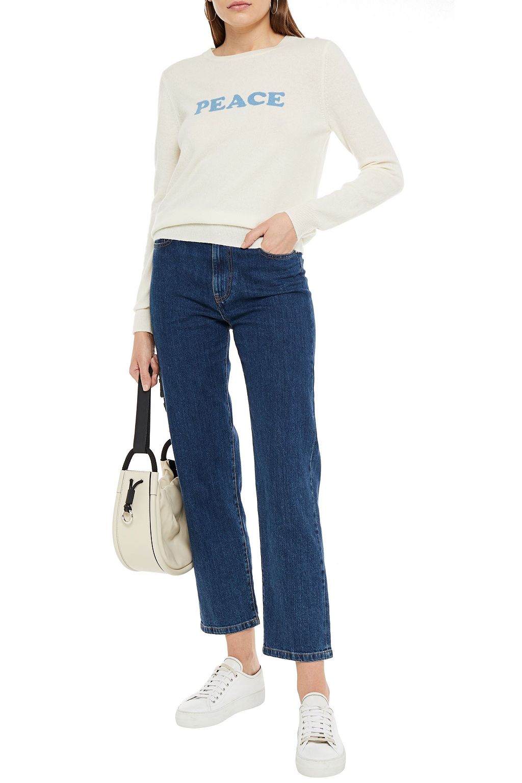 CHINTI & PARKER Intarsia wool and cashmere-blend sweater