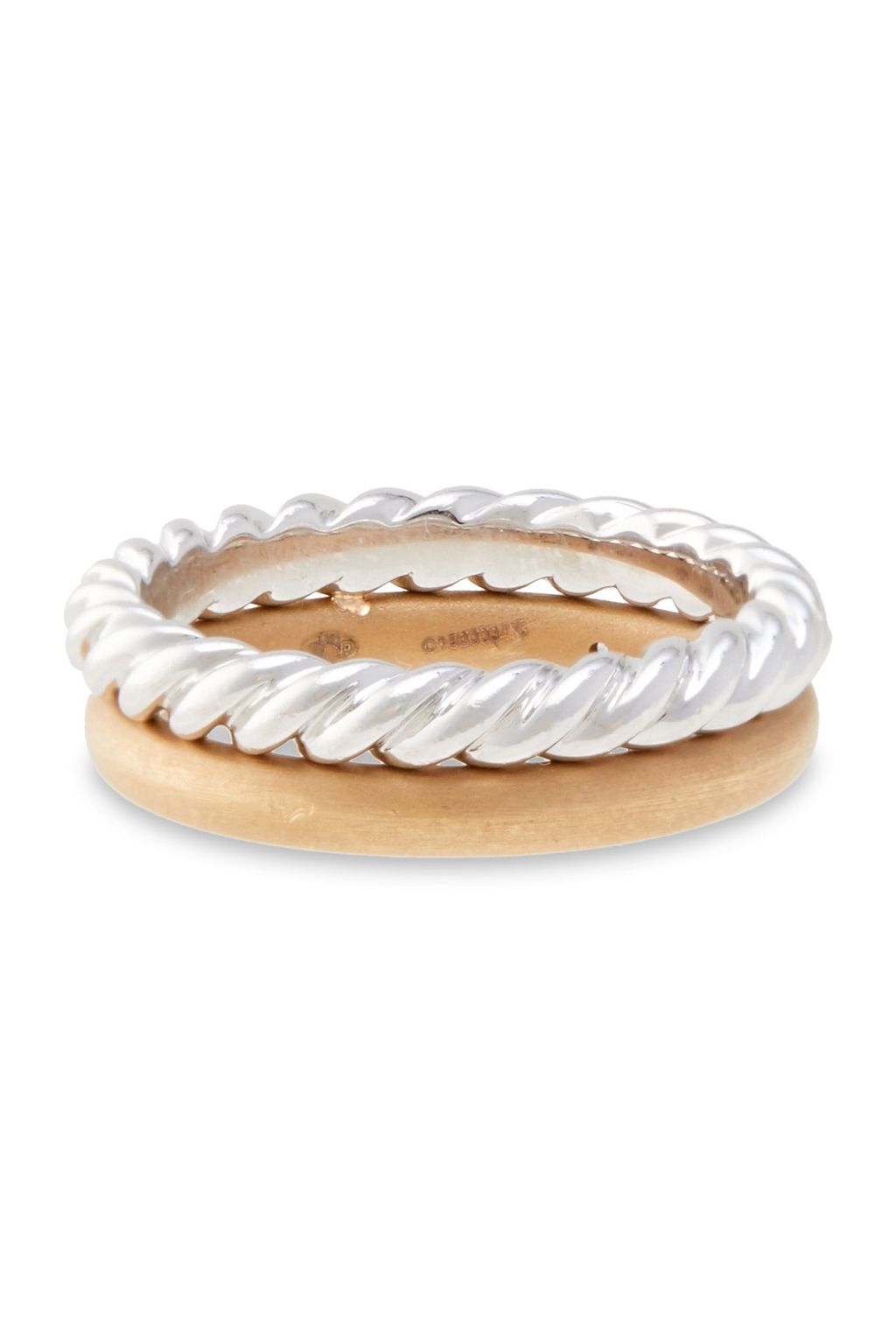 POMELLATO 18-karat white and rose gold diamond ring