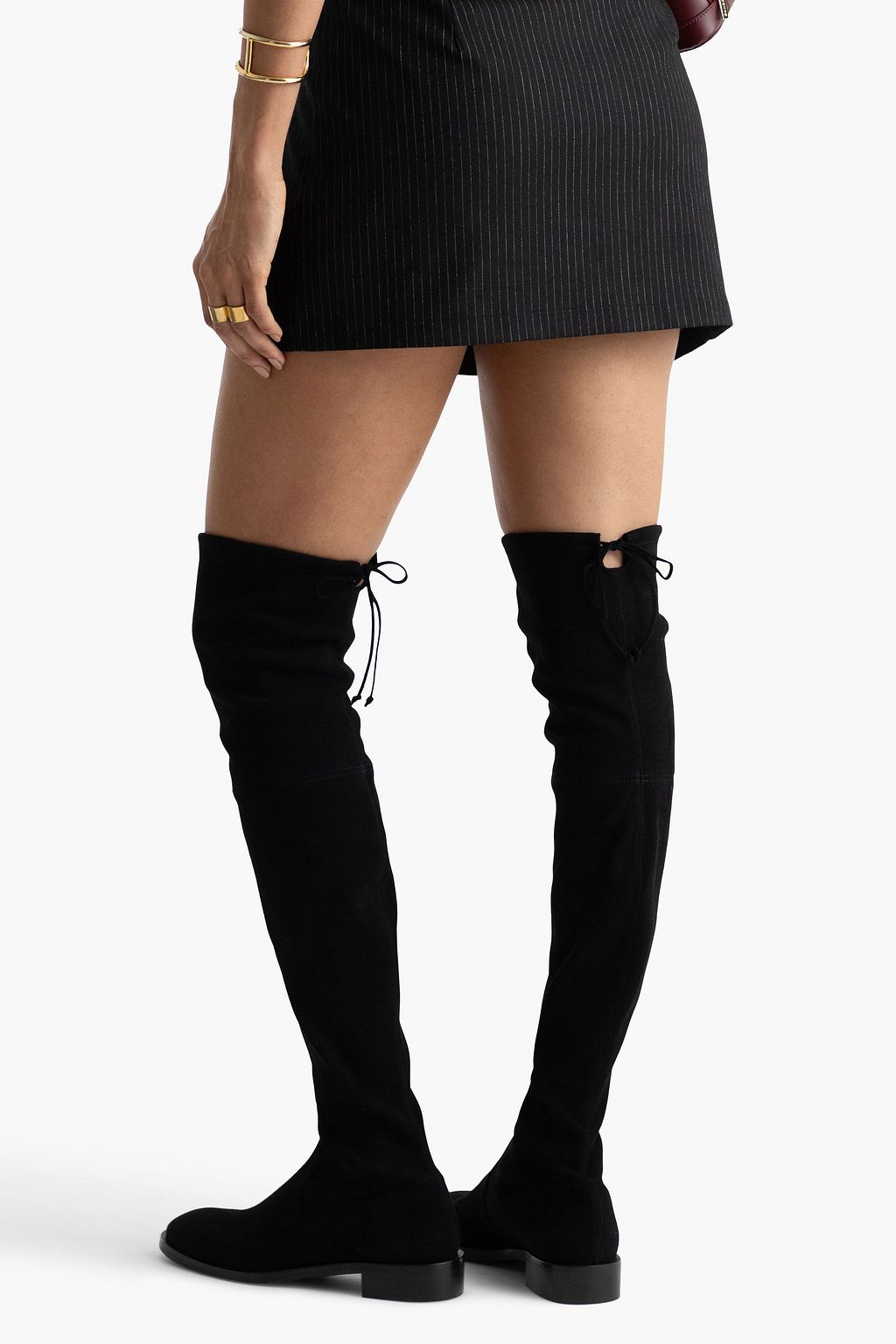 STUART WEITZMAN Joceｙ ストレッチスエード オーバーニーブーツ