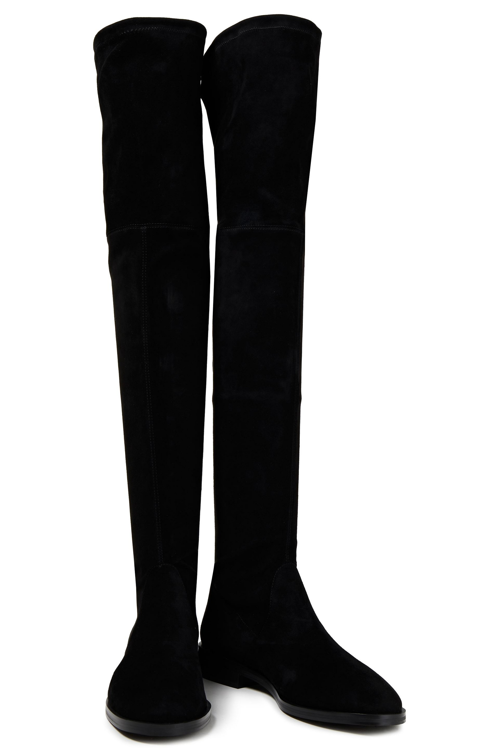Stuart Weitzman Jocey stretch-suede over-the-knee boots thumbnail