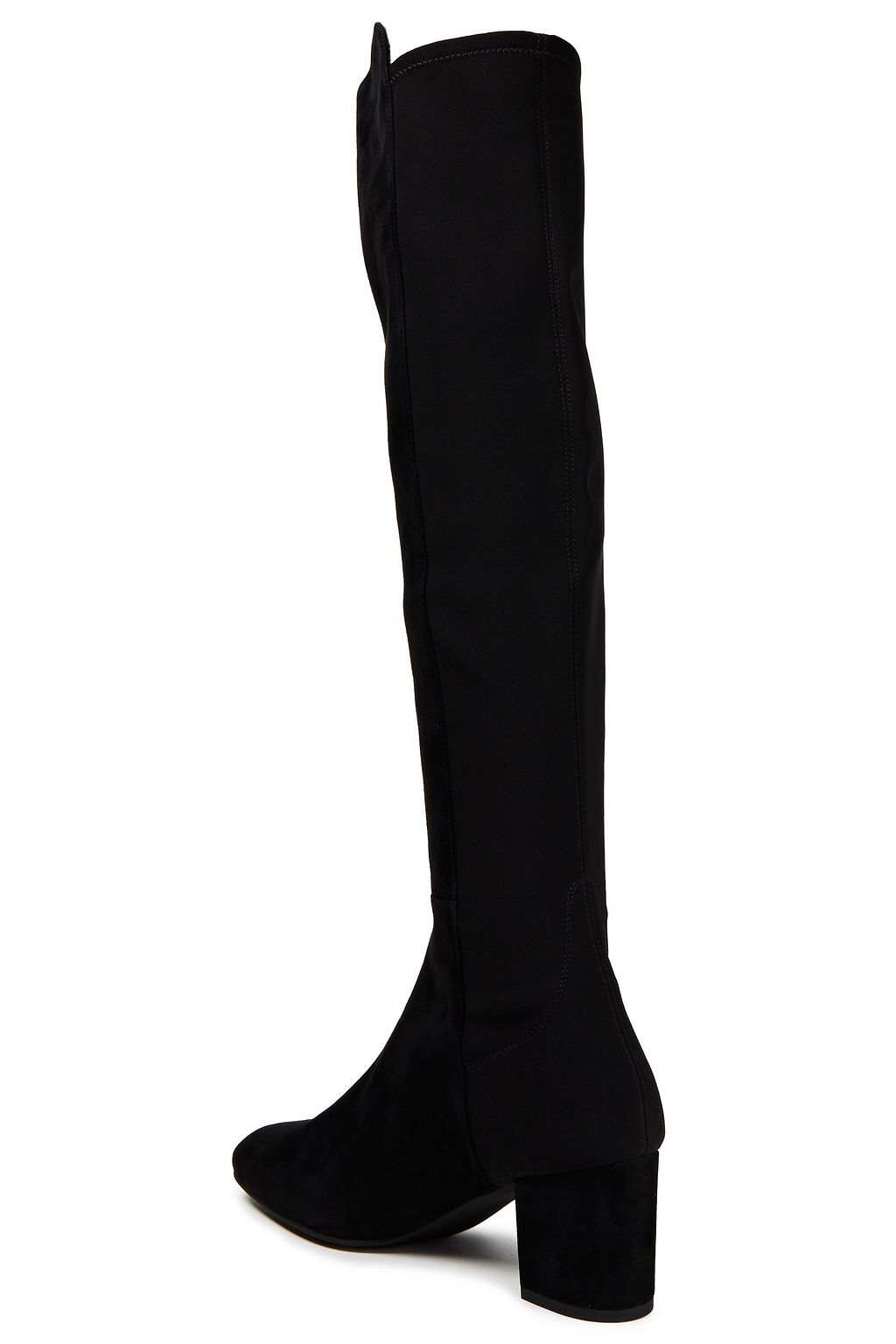 STUART WEITZMAN Gillian 60 microstretch and suede over-the-knee boots