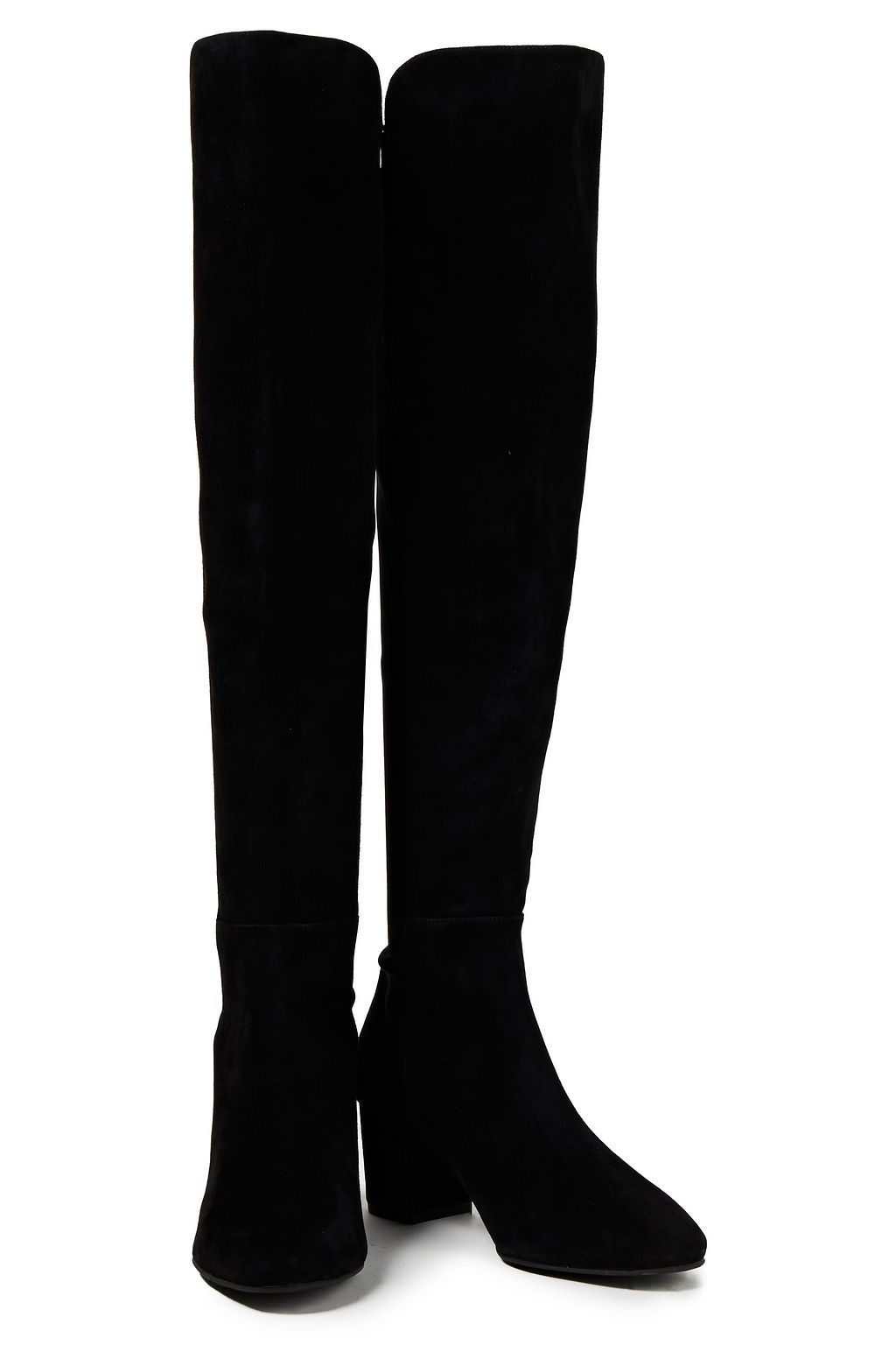STUART WEITZMAN Gillian 60 microstretch and suede over-the-knee boots