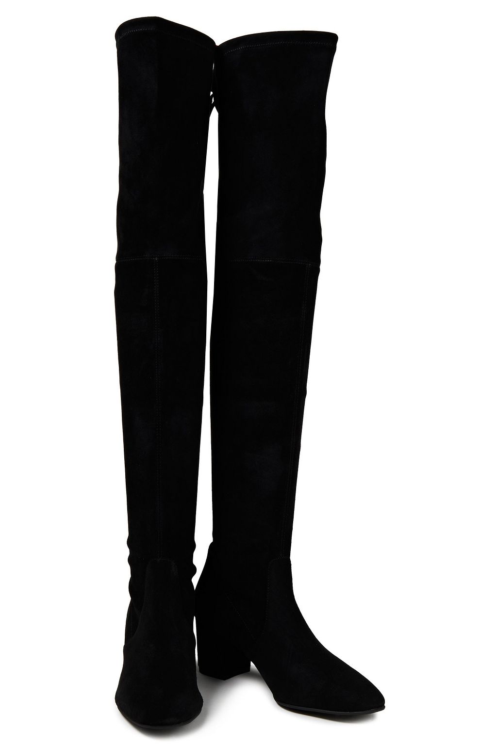 STUART WEITZMAN Genna stretch-suede over-the-knee boots