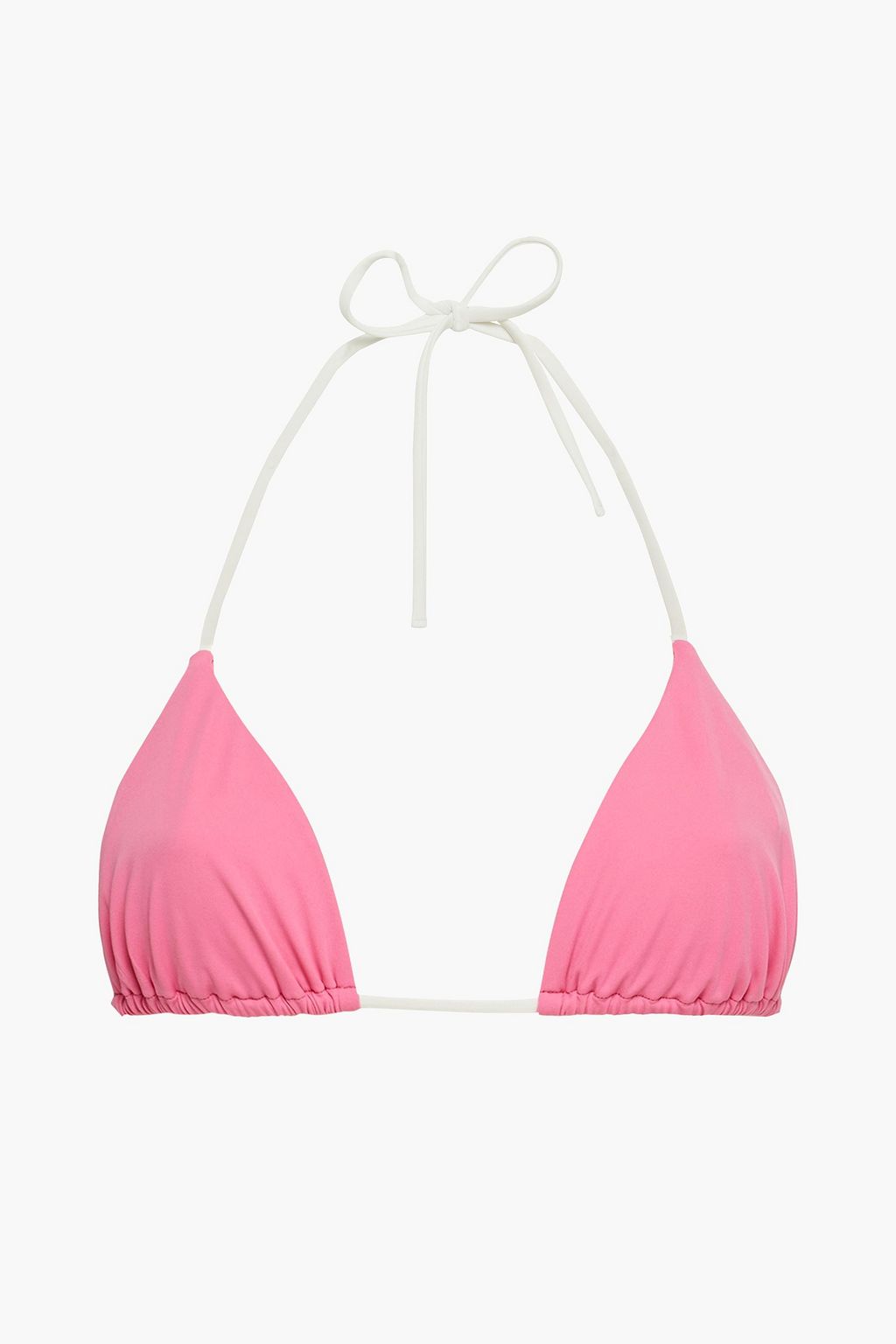 バブルガムピンク トライアングルビキニトップ The Outnet Onia The Outnet