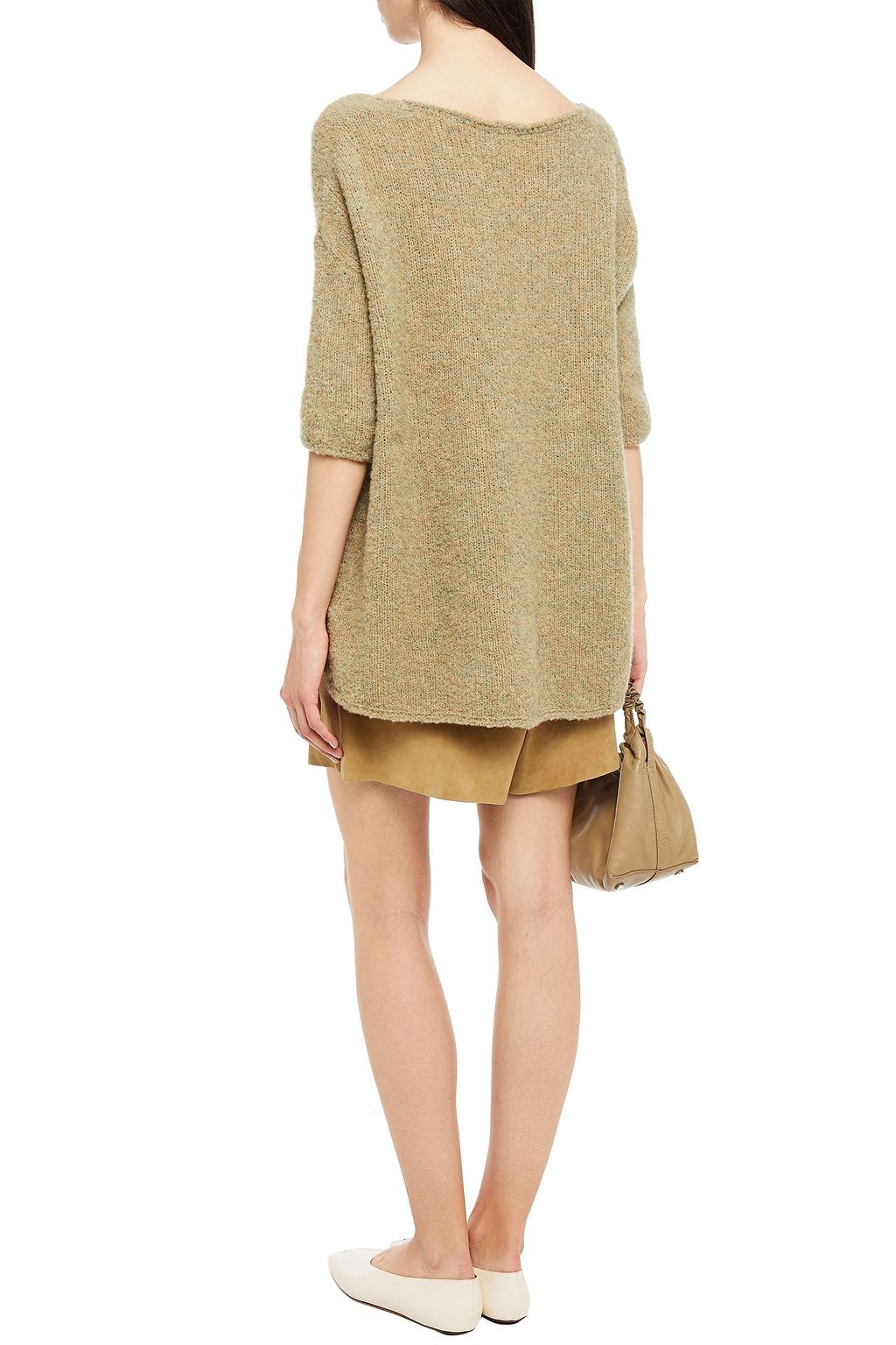 AMERICAN VINTAGE Oversized brushed merino wool-blend bouclé sweater