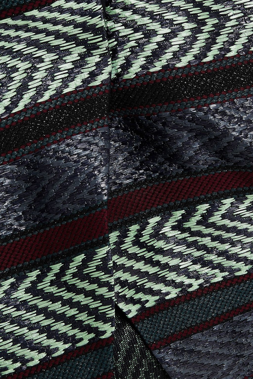 HOFMANN COPENHAGEN Hedda wrap-effect jacquard mini skirt