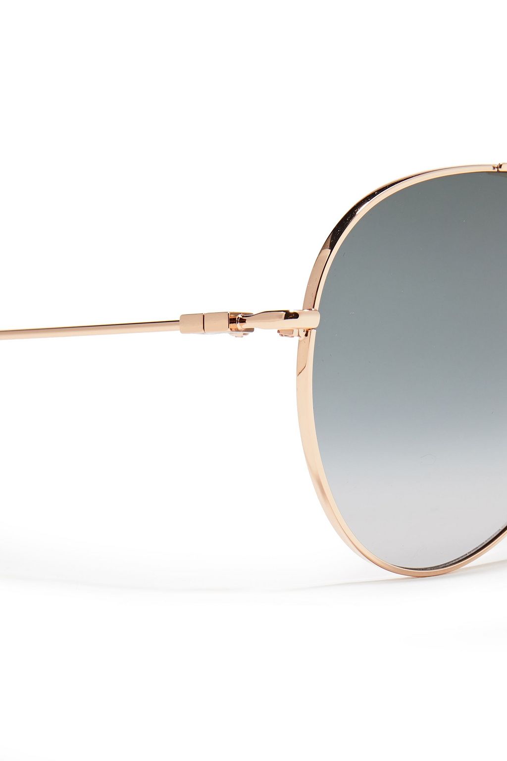 GIVENCHY Aviator-style rose gold-tone sunglasses
