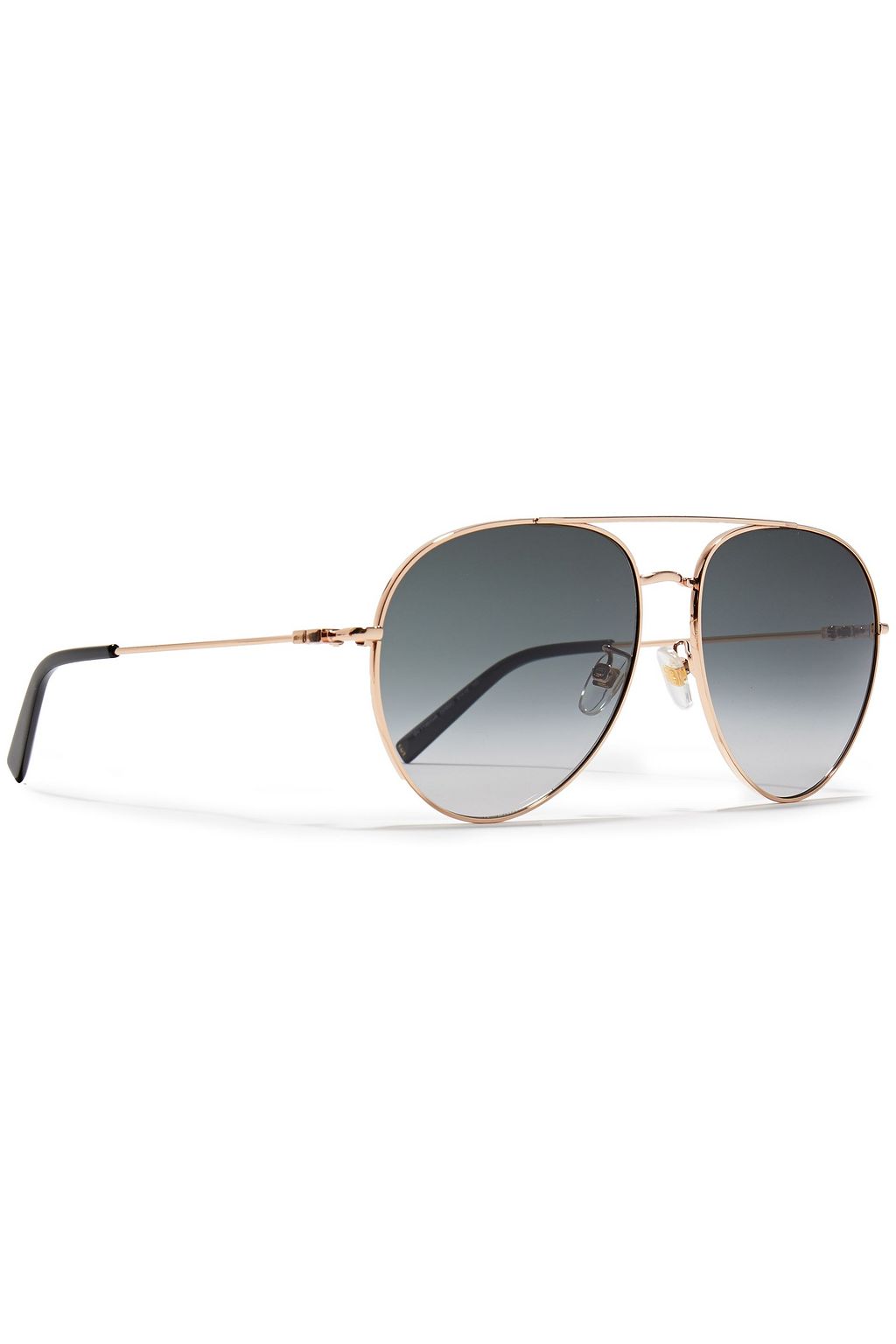 GIVENCHY Aviator-style rose gold-tone sunglasses