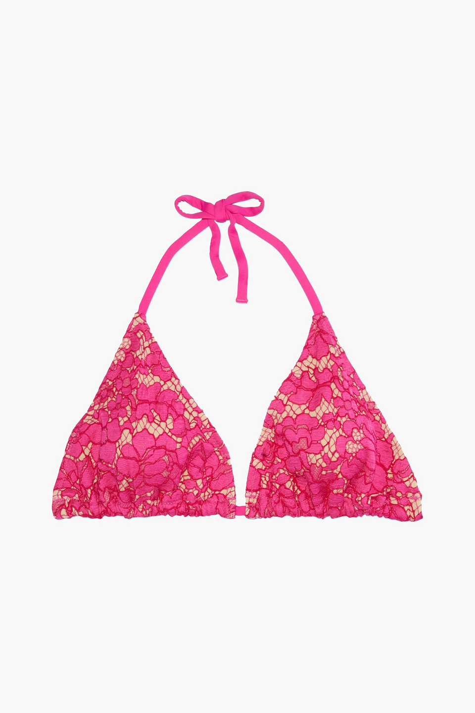 I.D. Sarrieri Corded lace triangle bikini top