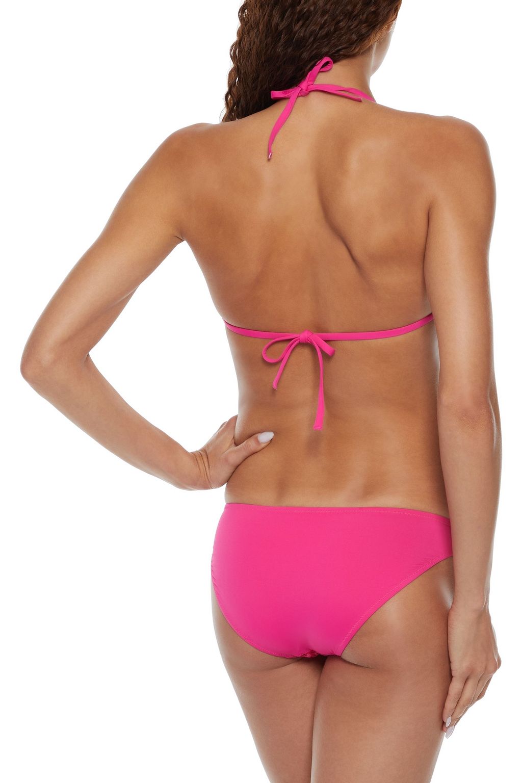 I.D. SARRIERI Corded lace-paneled low-rise bikini briefs