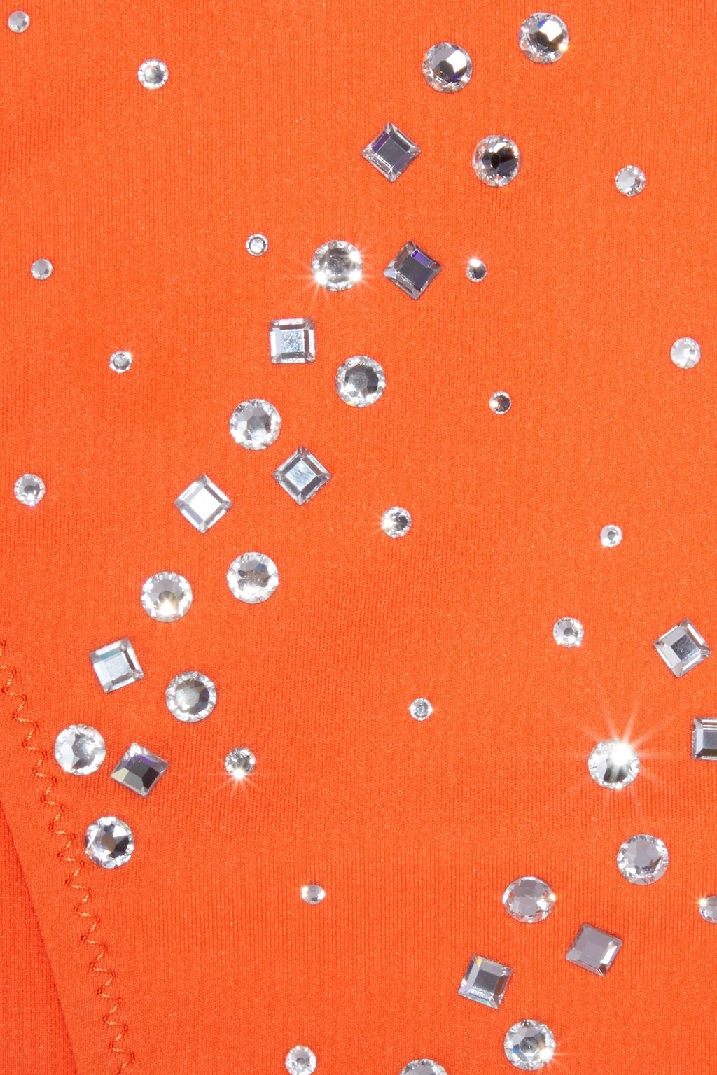 I.D. SARRIERI Crystal-embellished neon low-rise bikini briefs