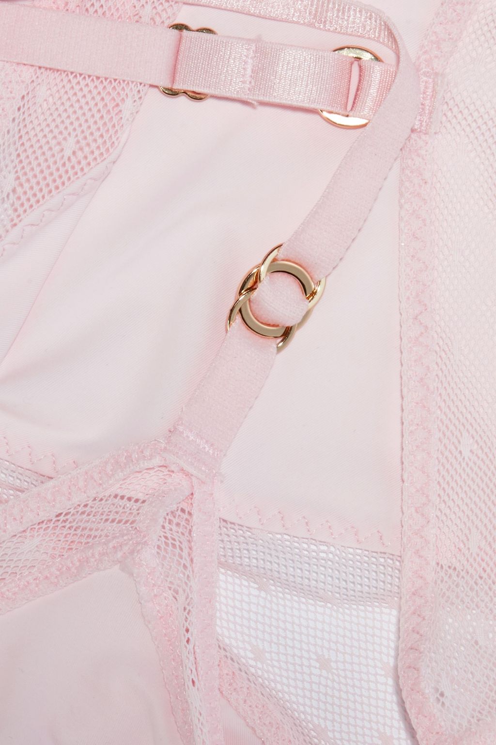 STELLA MCCARTNEY Jersey-paneled point d'esprit bralette