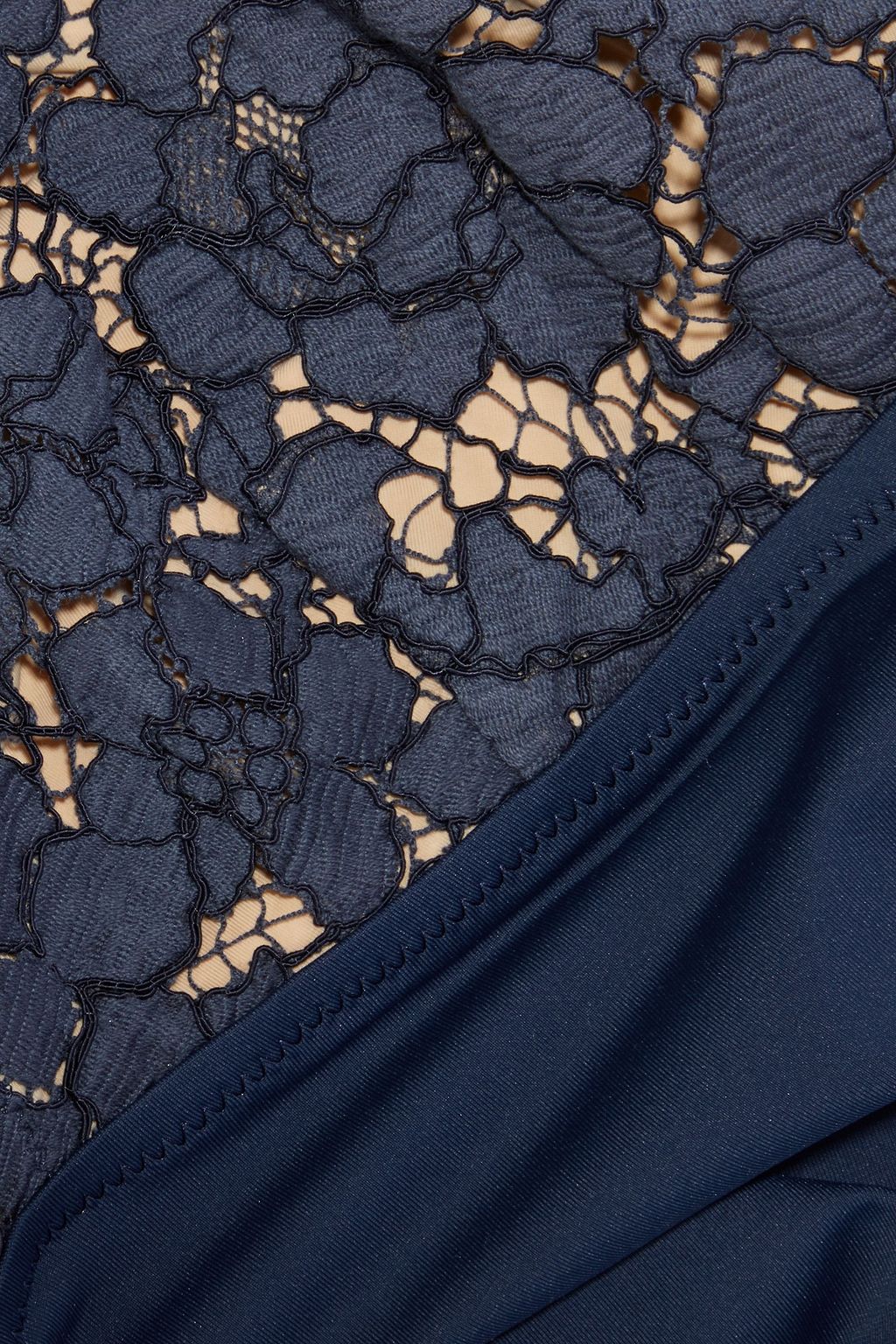 I.D. SARRIERI Corded lace-paneled halterneck swimsuit