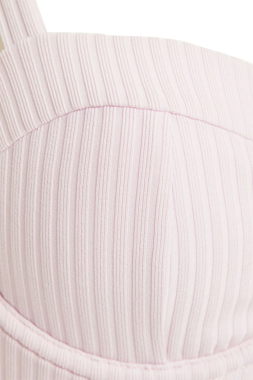 ONIA Mila ribbed bikini top