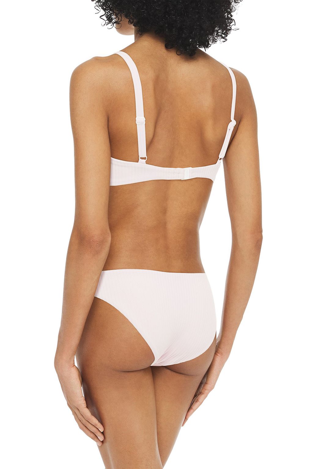 ONIA Mila ribbed bikini top