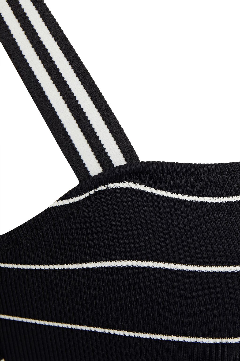 SOLID & STRIPED The Riley striped ribbed swimsuit