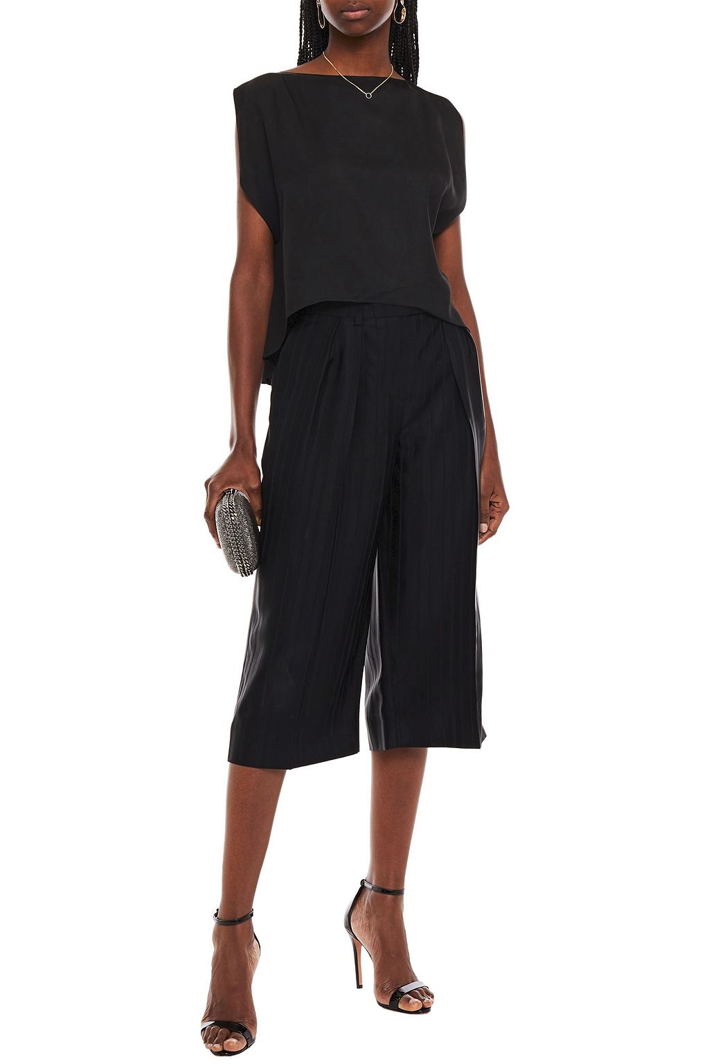 ALEXANDRE VAUTHIER Satin-jacquard culottes