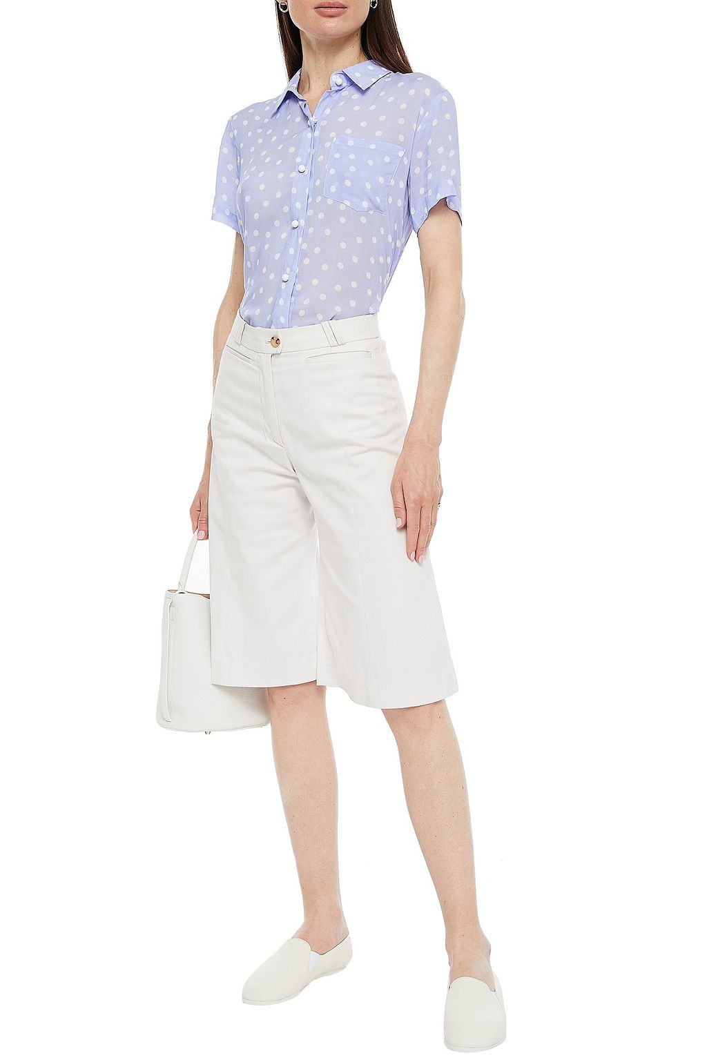 SOLID & STRIPED Polka-dot woven shirt